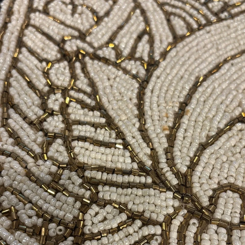 Intricate Beaded Hamsa plate charger made India - Picture 10 of 10
